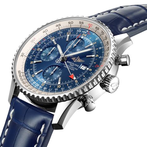 breitling men's watch blue face|Breitling navitimer 41 blue.